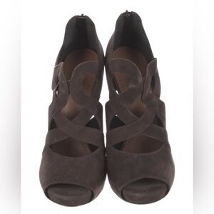 Alaia Suede Brown Heels Pumps Size 40